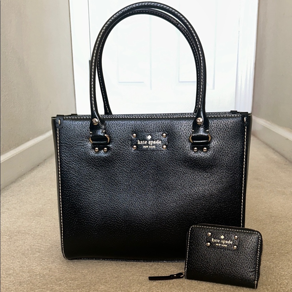 Kate Spade Matching Set Wellesley Quinn Tote & Wellesley Cara Wallet LIKE NEW!